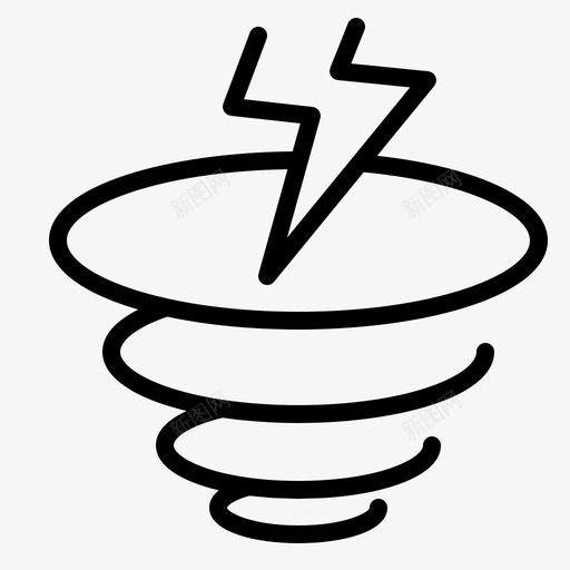 风暴云太阳图标svg_新图网 https://ixintu.com 云和 天气 太阳 风暴