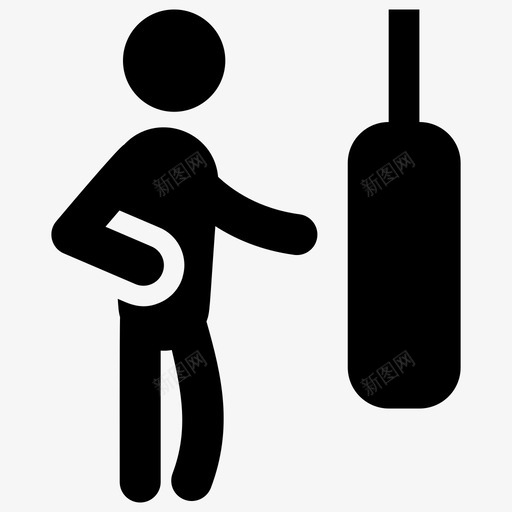 拳击拳击手刺拳图标svg_新图网 https://ixintu.com 刺拳 拳击 拳击手 武术 象形图向量