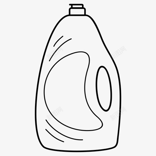 香皂洗碗机液体图标svg_新图网 https://ixintu.com 油脂清洗 洗碗机 液体 香皂