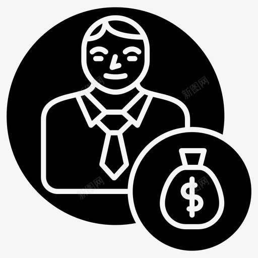有钱人商人人力资源雄厚图标svg_新图网 https://ixintu.com 人力资源 商人 有钱人 雄厚