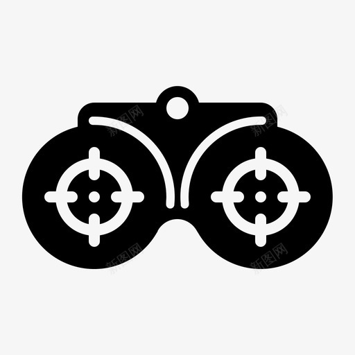 双目目标视觉未来想象图标svg_新图网 https://ixintu.com 双目目标视觉 商业和办公字形 想象 未来