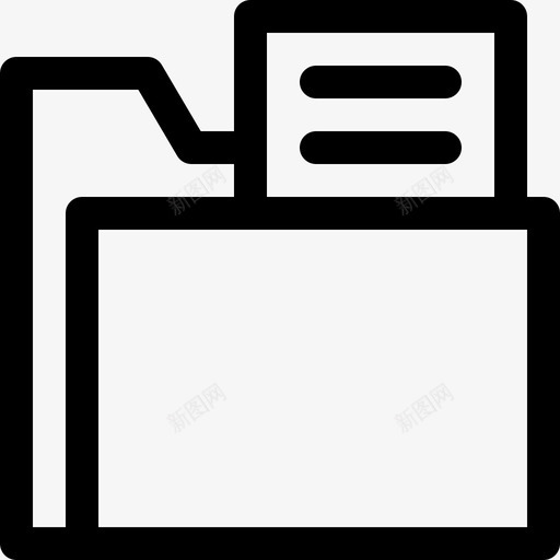文件夹办公室123线性图标svg_新图网 https://ixintu.com 办公室123 文件夹 线性