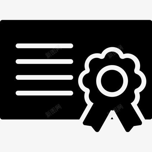 证书奖励教育图标svg_新图网 https://ixintu.com 奖励 奖学金 奖章 徽章 教育 教育标志 证书