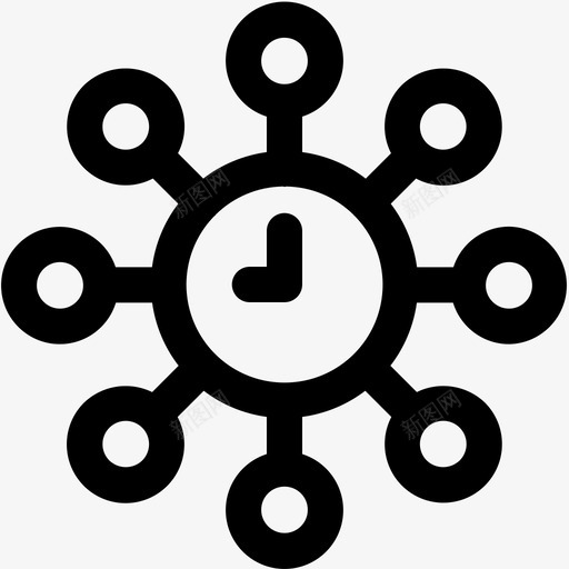 时间点小时图标svg_新图网 https://ixintu.com 共享 小时 时间 生产力 管理