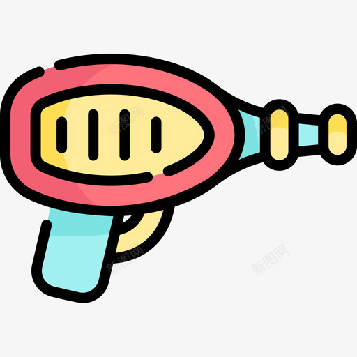激光科幻小说14线性颜色图标svg_新图网 https://ixintu.com 激光 科幻小说 线性 颜色