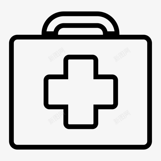 急救箱医疗保健心脏图标svg_新图网 https://ixintu.com 医疗保健 心理健康 心脏 急救箱 脉搏 药物