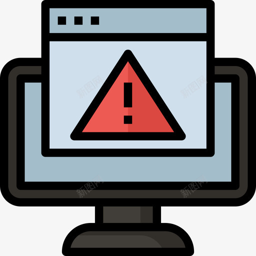 错误网络安全7线性颜色图标svg_新图网 https://ixintu.com 线性 网络安全 错误 颜色