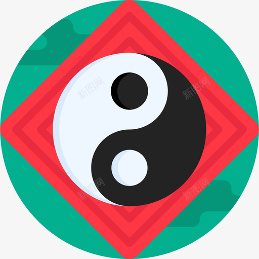 阴阳忍者12平淡图标svg_新图网 https://ixintu.com 平淡 忍者 阴阳