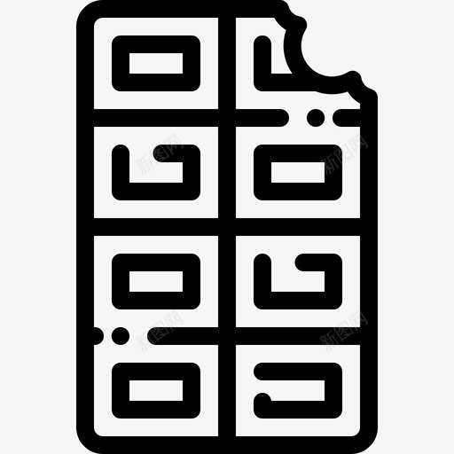 巧克力糖果店11直线型图标svg_新图网 https://ixintu.com 巧克力 直线 糖果店 线型