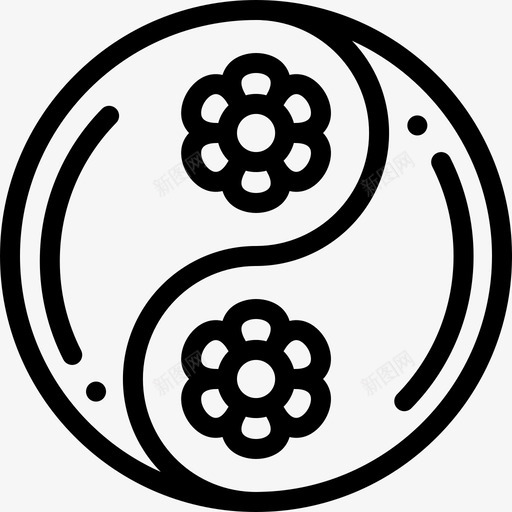 阴阳水疗和桑拿2直系图标svg_新图网 https://ixintu.com 桑拿 水疗 直系 阴阳