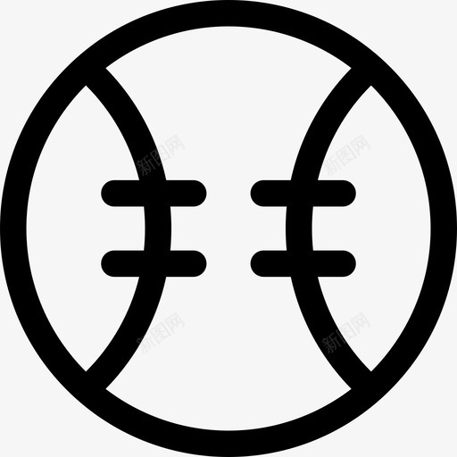 棒球自由时间8直线型图标svg_新图网 https://ixintu.com 时间 棒球 直线 线型 自由