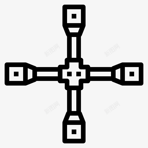 扳手设备维修图标svg_新图网 https://ixintu.com 外形 工具 扳手 汽车 维修 设备
