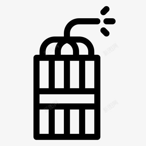炸药注意炸弹图标svg_新图网 https://ixintu.com 危险 安全 注意 炸弹 炸药