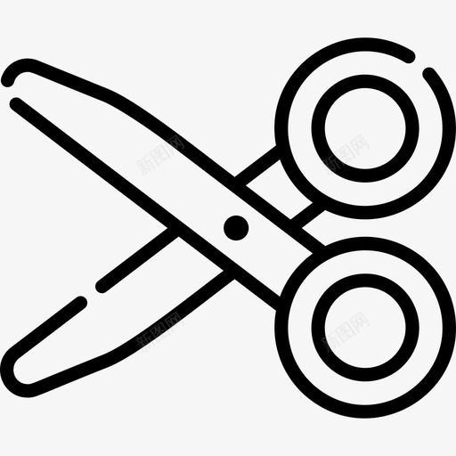 剪刀返校44直线型图标svg_新图网 https://ixintu.com 剪刀 直线 线型 返校