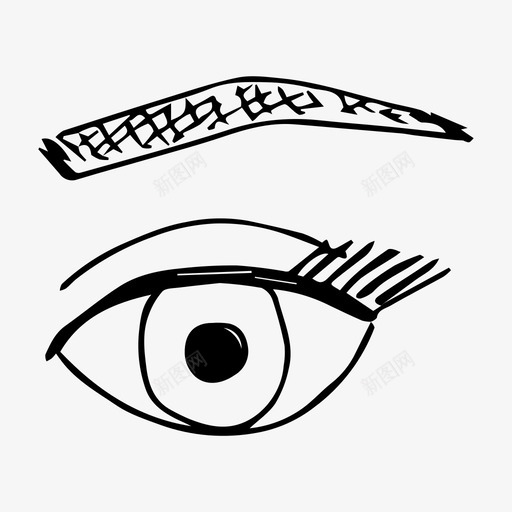 眼眉视图标svg_新图网 https://ixintu.com