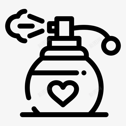 香水礼物爱情图标svg_新图网 https://ixintu.com 2月 v4 爱情 界面 礼物 系列 网络 香水