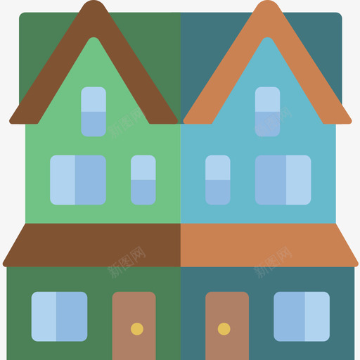 豪宅住宅3公寓图标svg_新图网 https://ixintu.com 住宅 公寓 豪宅