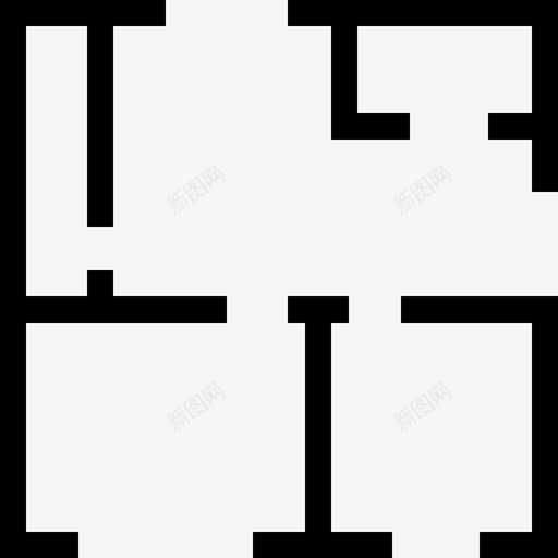 平面图建筑工程蓝图图标svg_新图网 https://ixintu.com 公寓 家居平面图 平面图 建筑工程 房屋平面图 施工图 蓝图