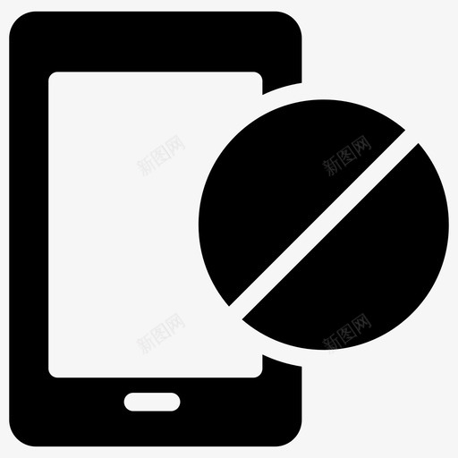 封锁的电话禁止的电话未登记的电话图标svg_新图网 https://ixintu.com 人类 封锁 未登 死亡 生命 电话 禁止 记的 进化 雕文 验证