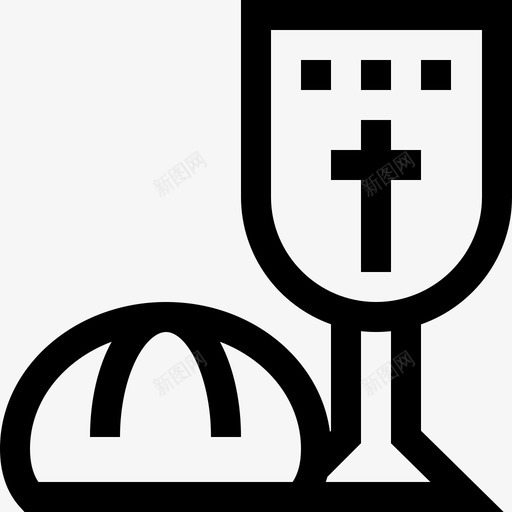 最后的晚餐精神的5直系的图标svg_新图网 https://ixintu.com 最后的晚餐 直系的 精神的5
