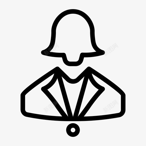 女商人雇员办公室图标svg_新图网 https://ixintu.com 企业和办公室大纲 办公室 女商人 用户 雇员