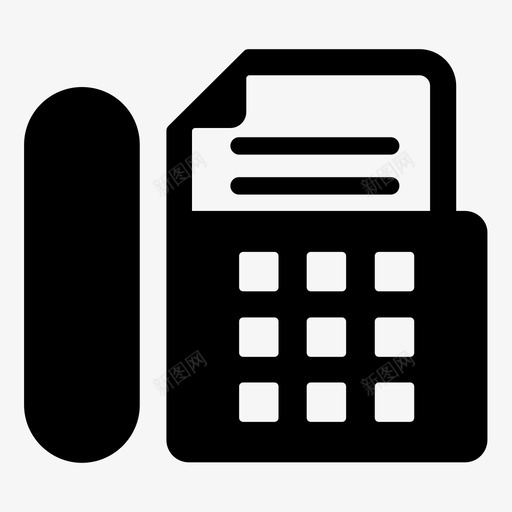 传真机办公室电话图标svg_新图网 https://ixintu.com 传真机 办公室 图标 电话 通讯