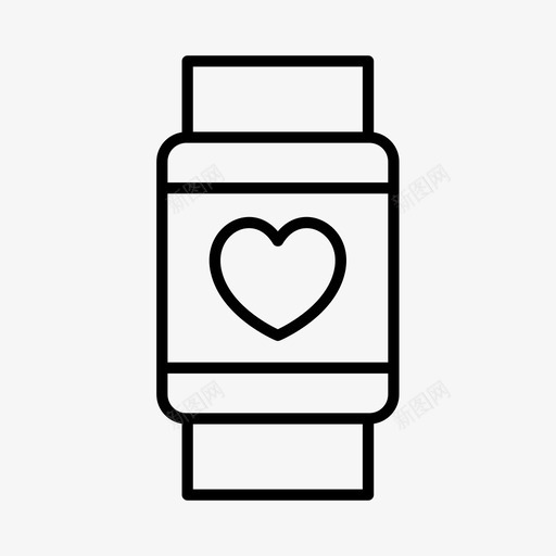 健身手表运动健康图标svg_新图网 https://ixintu.com 健康 健身手表 运动