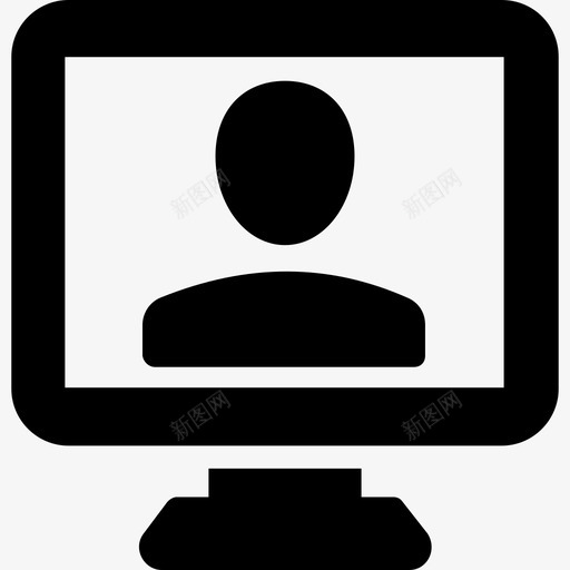 在线人员计算机互联网工作图标svg_新图网 https://ixintu.com 业务通信字形图标 互联网工作 会议 在线人员 在线员工 在线工作 工作场所 视频通话 计算机