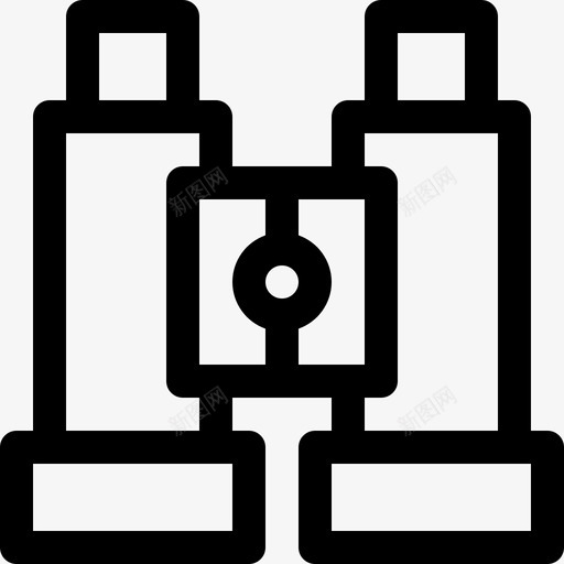 双筒望远镜显示6直线图标svg_新图网 https://ixintu.com 双筒 显示 望远镜 直线