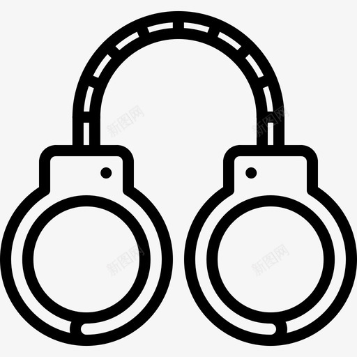 手铐罪犯司法图标svg_新图网 https://ixintu.com 司法 手铐 罪犯 警察