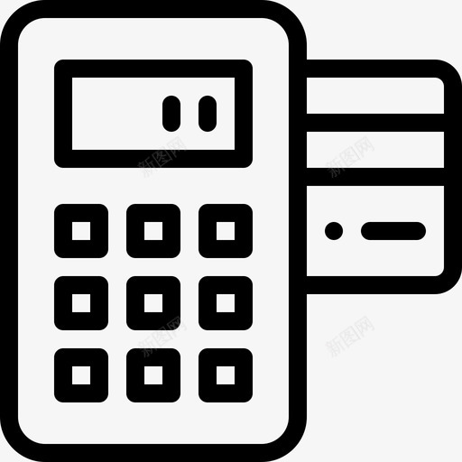 信用卡支付电子商务57直拨图标svg_新图网 https://ixintu.com 信用卡 支付 电子商务 直拨