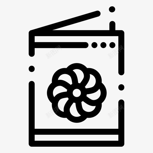 卡片名片贺卡图标svg_新图网 https://ixintu.com 信件 卡片 名片 季节 春季 粗体 虚线 贺卡 身份证