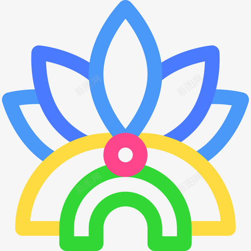 帽子巴西嘉年华9线性颜色图标svg_新图网 https://ixintu.com 嘉年华 巴西 帽子 线性 颜色