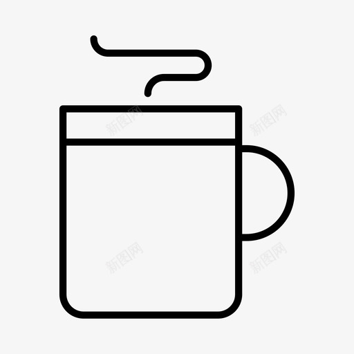 咖啡商务饮料图标svg_新图网 https://ixintu.com 办公室 咖啡 商务 工作 饮料