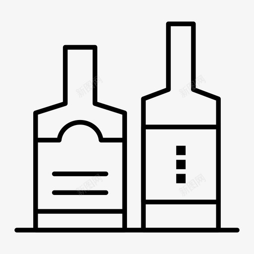 酒类饮料酒瓶图标svg_新图网 https://ixintu.com 2月 v5 界面 系列 网络 酒瓶 酒类 饮料