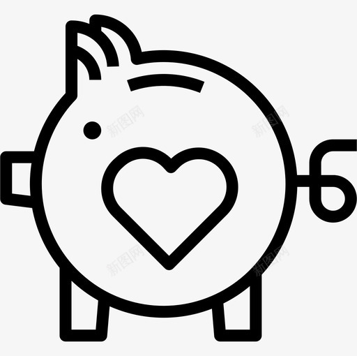 储蓄罐商业297直系图标svg_新图网 https://ixintu.com 储蓄罐 商业297 直系