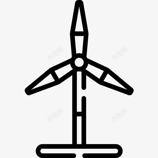 Eolic能源循环利用11线性图标svg_新图网 https://ixintu.com Eolic 利用 循环 线性 能源