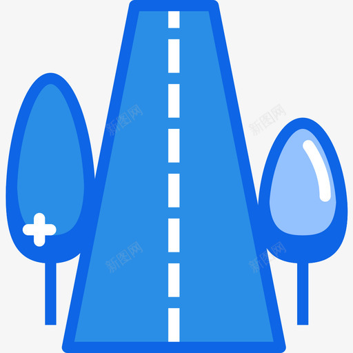 路景观11号蓝色图标svg_新图网 https://ixintu.com 11号 景观 蓝色
