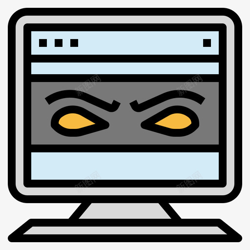 间谍软件网络安全3线性颜色图标svg_新图网 https://ixintu.com 线性 网络安全 间谍软件 颜色
