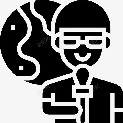 记者记者2雕文图标svg_新图网 https://ixintu.com 记者 雕文