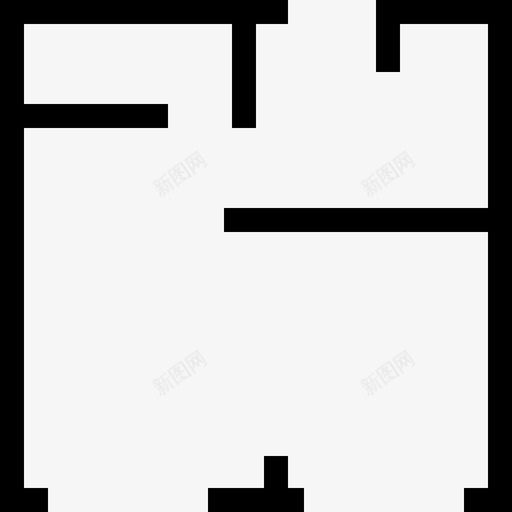 平面图建筑工程蓝图图标svg_新图网 https://ixintu.com 公寓 家居平面图 平面图 建筑工程 房屋平面图 施工图 蓝图