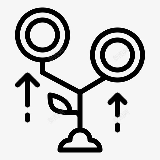 货币工厂美元增长图标svg_新图网 https://ixintu.com 增长 工厂 投资 支付 美元 货币