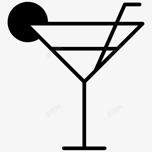 鸡尾酒酒精国际化图标svg_新图网 https://ixintu.com 国际化 烈酒 酒精 饮料 马提尼 鸡尾酒