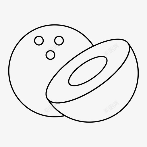 椰子食品网络界面2月系列v5图标svg_新图网 https://ixintu.com 2月 v5 椰子 界面 系列 网络 食品