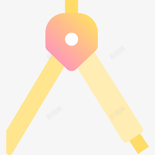 罗盘42学校黄色图标svg_新图网 https://ixintu.com 学校 罗盘 黄色