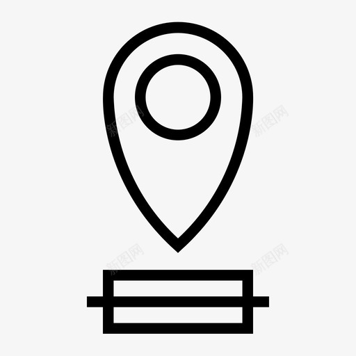 引脚位置地图网络图标svg_新图网 https://ixintu.com 位置 地图 引脚 网络