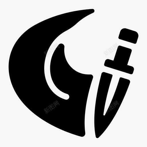 技能刀攻击游戏用户界面图标svg_新图网 https://ixintu.com 技能 攻击 游戏 用户界面 角色扮演