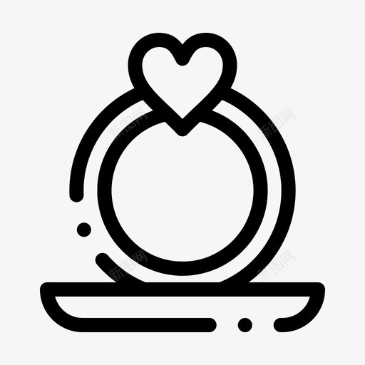 戒指钻戒心形图标svg_新图网 https://ixintu.com feb v4 心形 戒指 求婚 界面 系列 网络 钻戒