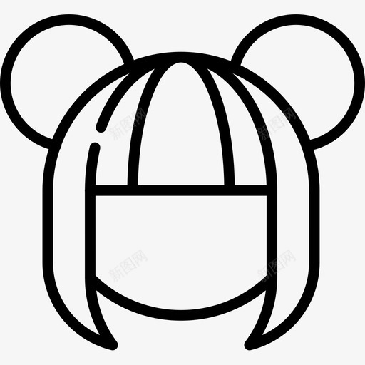 WIGWIGS线性图标svg_新图网 https://ixintu.com WIG WIGS 线性