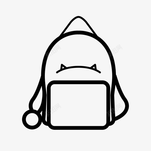 猫咪-包包svg_新图网 https://ixintu.com 猫咪-包包 猫咪 线性 单色 简约